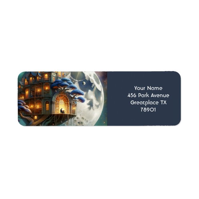 Fantasy Cute Boy Moon Library (Front)