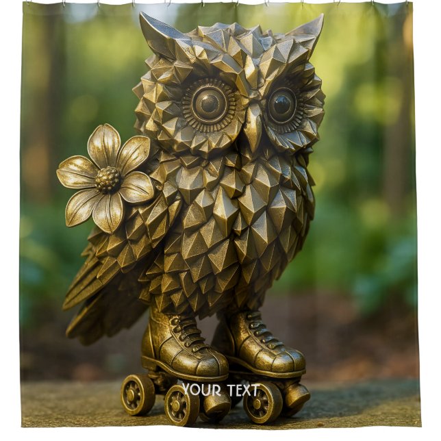 Fantasy Cute Brass Owl Skates (Front)