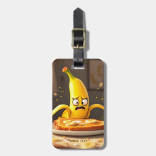 Fantasy Cute Butter Banana Toast Luggage Tag