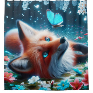 Fantasy Cute Butterfly Fox Night