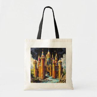 Fantasy Cute Castle From Pencils Tote Bag