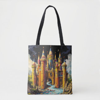 Fantasy Cute Castle From Pencils Tote Bag