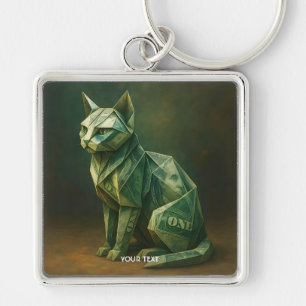 Fantasy Cute Cat Money Origami Keychain