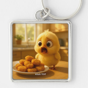 Fantasy Cute Chicken Nuggets Baby Keychain