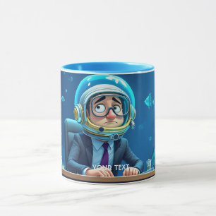 Fantasy Cute Clerk Underwater Helmet Mug