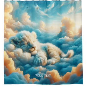 Fantasy Cute Clouds Baby Lion