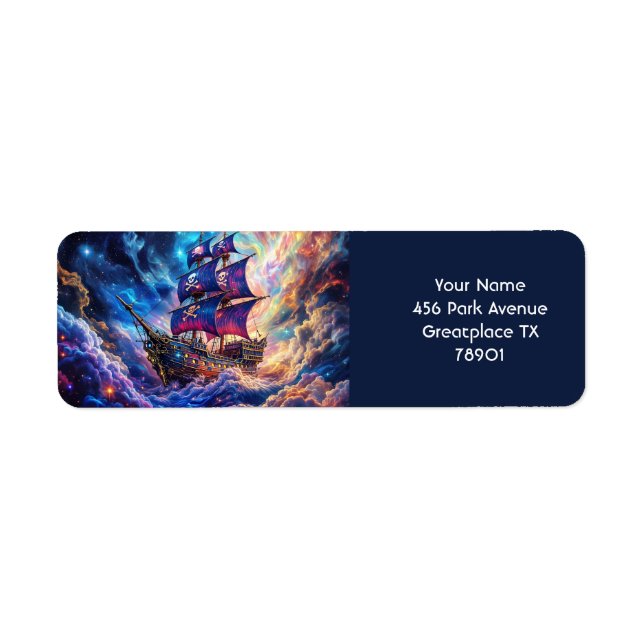 Fantasy Cute Clouds Ship Space (Front)