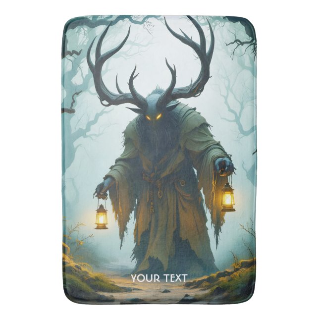 Fantasy Cute  Colossal Shadowy Behemoth Bath Mat (Front Vertical)
