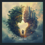 Fantasy Cute Couple Forest City Poster<br><div class="desc">Fantasy Cute Couple Forest City  . Perfect As A Birthday Gift Or For Any Kind Of Party</div>