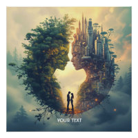 Fantasy Cute Couple Forest City