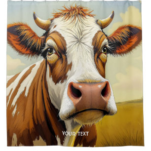 Fantasy Cute Cow Field Clouds