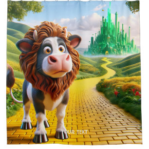 Fantasy Cute Cow Lion Road