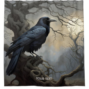 Fantasy Cute Crow Tree Darkness