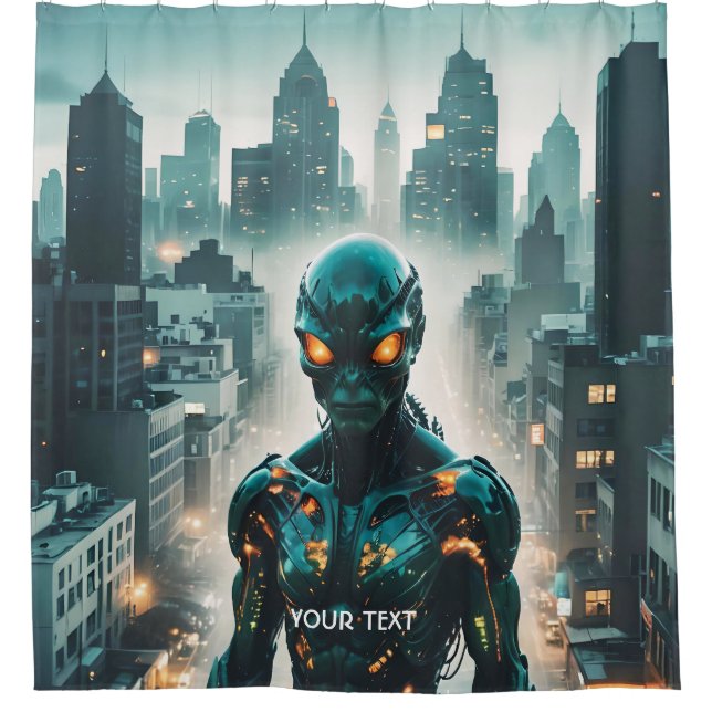 Fantasy Cute Cyborg Evening City (Front)