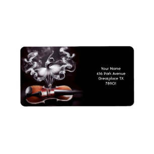 Fantasy Cute Dancing Ballerina  Violin Label