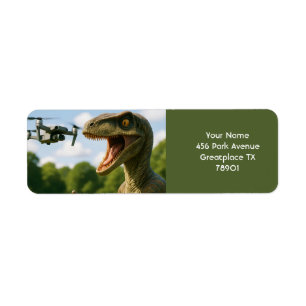 Fantasy Cute Dinosaur Drone Forest
