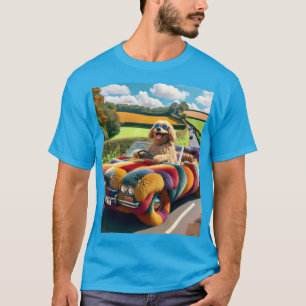 Fantasy Cute Dog Carpet Car T-Shirt