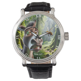 Fantasy Cute Donkey Sting Bee Watch