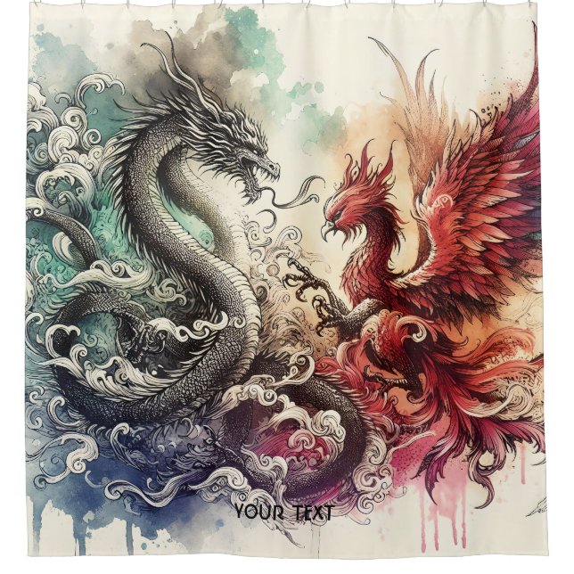 Fantasy Cute Dragon Phoenix Ink (Front)