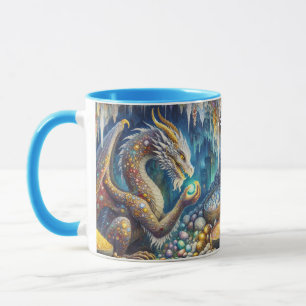 Fantasy Cute Dragon Stone Cavern Mug