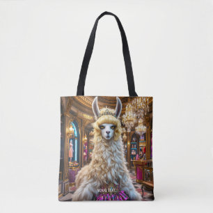 Fantasy Cute Drama Llama Queen Tote Bag