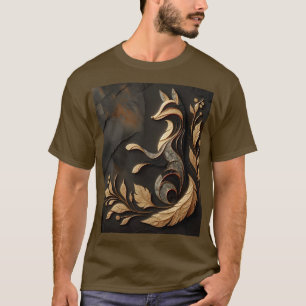 Fantasy Cute Elegant Fox Drawing T-Shirt