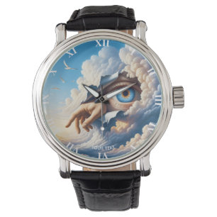 Fantasy Cute Eye Sky Clouds Watch