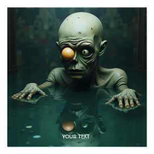 Fantasy Cute Eye Water Halloween Poster