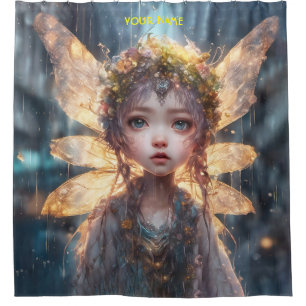 Fantasy Cute Fairy Rainy Forest