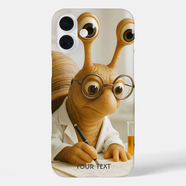 Fantasy Cute Famous Snail Scientist  Case-Mate iPhone Case (Back)