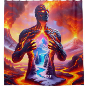 Fantasy Cute Fire Lava Man