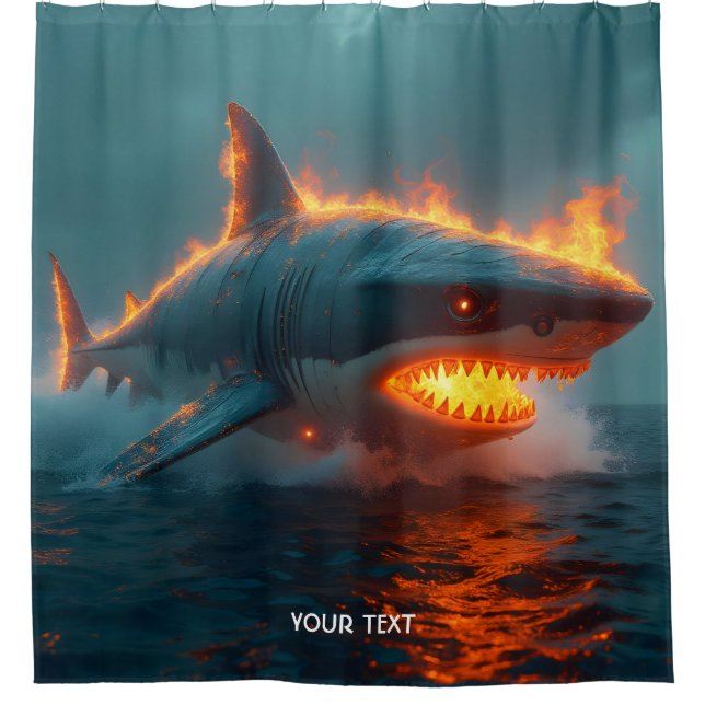 Fantasy Cute Fire Shark Sea (Front)
