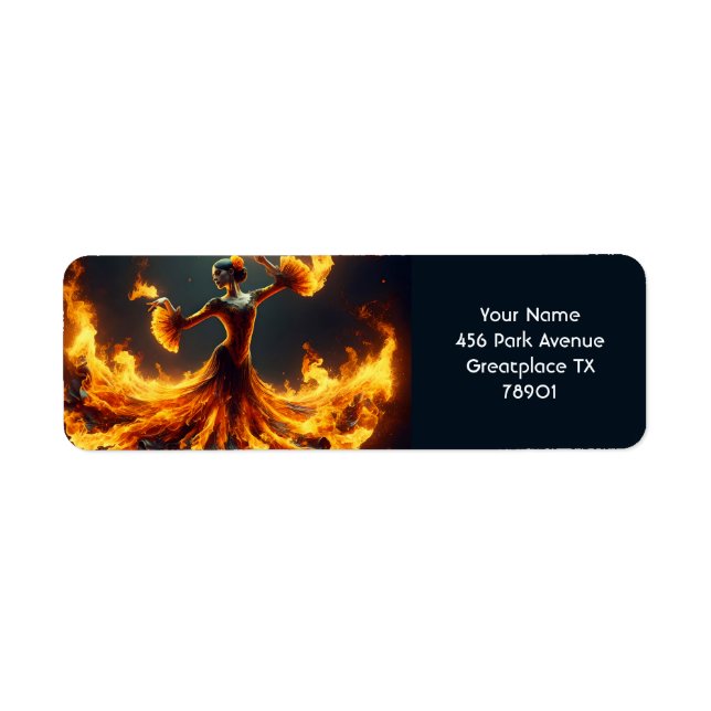 Fantasy Cute Flamenco Girl Dancing (Front)