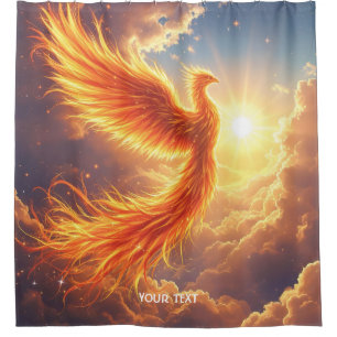 Fantasy Cute Flaming Phoenix Rises
