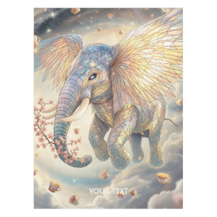 Fantasy Cute Flying Elephant Sakura Tablecloth