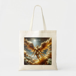 Fantasy Cute Flying Winged Warrior Tote Bag