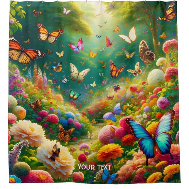 Fantasy Cute Forest Flowers Butterflies (Front)