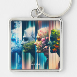 Fantasy Cute Four Year Times Keychain