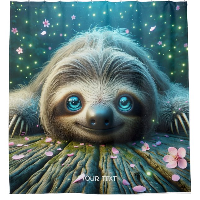 Fantasy Cute Friendly Laying Sloth (Front)