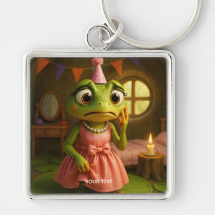Fantasy Cute Frog Girl Party Keychain