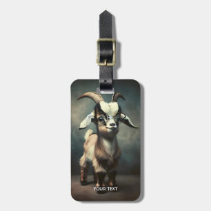 Fantasy Cute  Funny Baby Goat Luggage Tag