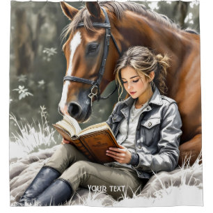 Fantasy Cute Garden Horse Girl