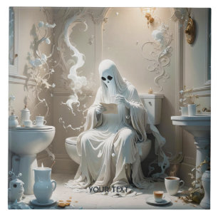 Fantasy Cute Ghost Bathroom Paper Tile