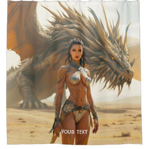 Fantasy Cute Girl Dragon Desert