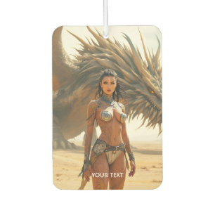 Fantasy Cute Girl Dragon Desert Air Freshener