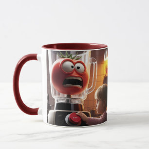 Fantasy Cute Girl Tomato Blender Mug