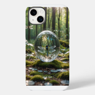 Fantasy Cute Glass Sphere Dragonfly iPhone 14 Plus Case