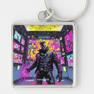 Fantasy Cute Glitch In Gallery Keychain