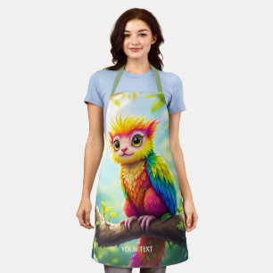 Fantasy Cute Half Ferret Hybrid Apron