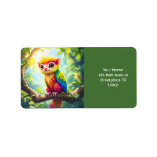Fantasy Cute Half Ferret Hybrid Label
